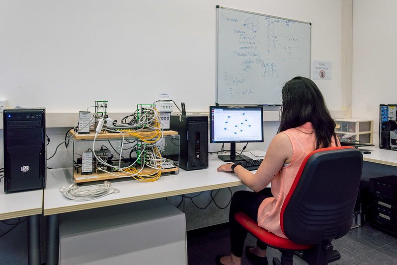 SDN switching testbed and controller.