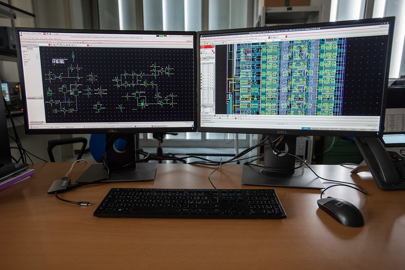 CAD station for the design of integrated circuits. CAD station for the design of integrated circuits.