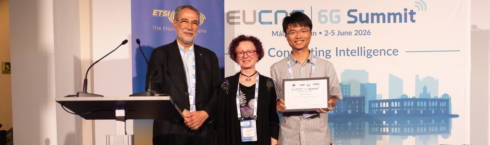 Qiaolun Zhang vince il Best PhD Award all�EuCNC & 6G Summit 2026